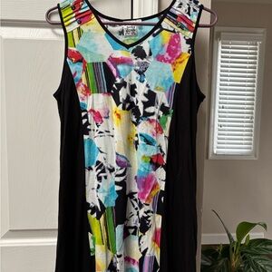 Colorful Geometric Print Dress